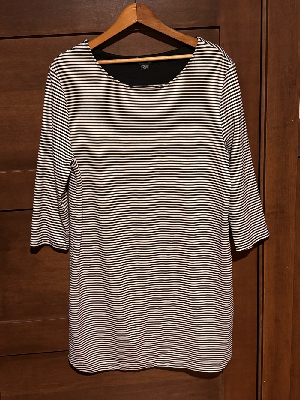 Charlie Paige Black & White Striped Tunic Top / Dress
